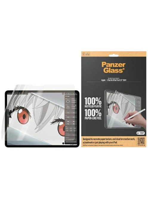 Antibacterial PanzerGlass GraphicPaper foil with a glare filter for iPad Air 12.9" 2024 / iPad Pro 12.9" 2024