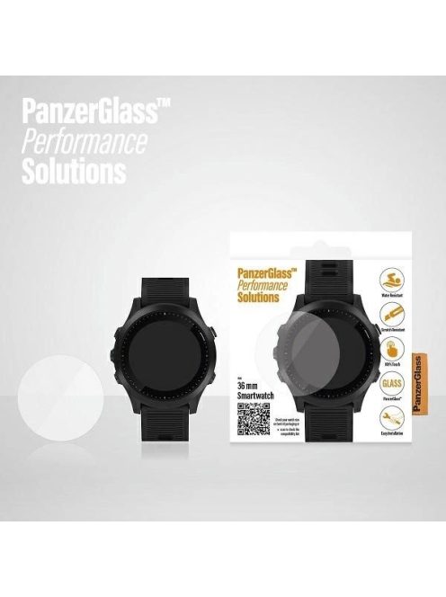 PanzerGlass SmartWatch screen protection for Garmin / Huawei 36mm smartwatches