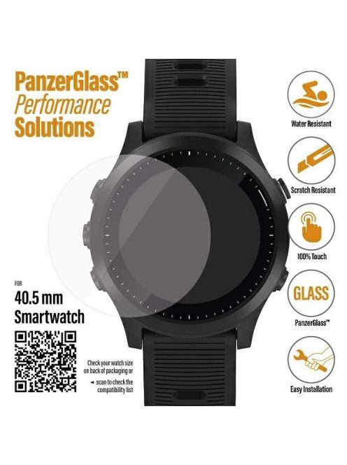 PanzerGlass SmartWatch Screen Protection for Garmin/Polar/Fossil Smartwatches 40.5mm