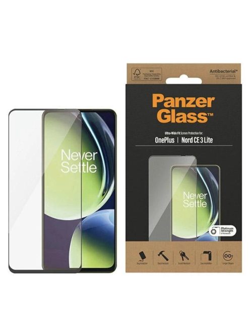 PanzerGlass Ultra-Wide Fit tempered glass on OnePlus Nord CE 3 Lite