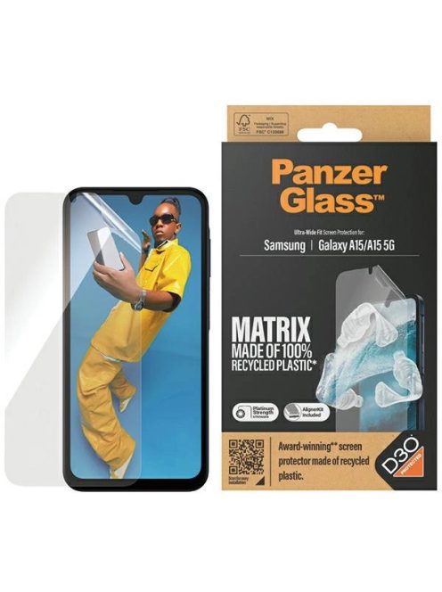 PanzerGlass Ultra-Wide Fit Tempered Glass with D3O® for Samsung Galaxy A15 / A15 5G