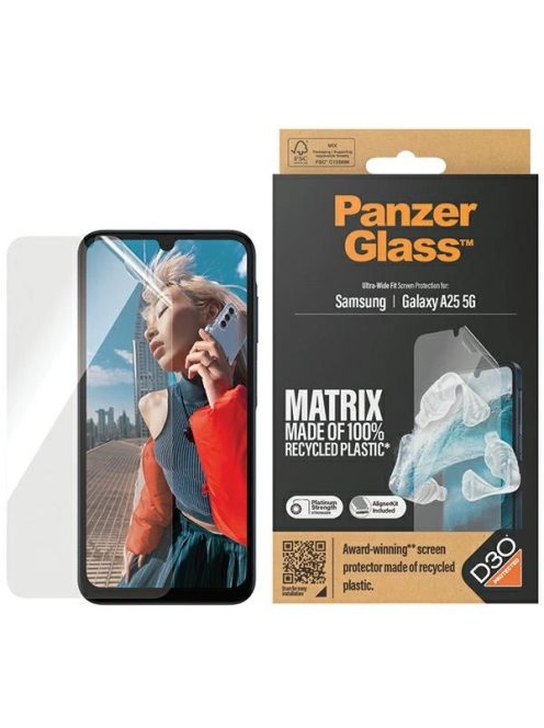 PanzerGlass Ultra-Wide Fit Tempered Glass with D3O® for Samsung Galaxy A25 5G