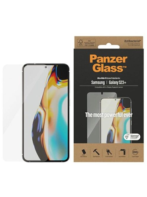 PanzerGlass Ultra-Wide Fit tempered glass for Samsung Galaxy S23+