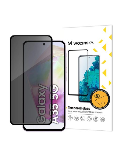 Wozinsky Privacy Glass Tempered Glass Privacy with Anti-spy Filter for Samsung Galaxy A35