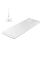 Samsung Trio EP-P6300TWEGEU 3in1 inductive charger for phone / Galaxy Watch / Buds - white + mains charger + cable