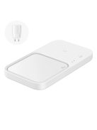 Samsung Wireless Charger Duo EP-P5400TWEGEU inductive charger 15W - white + mains charger + cable