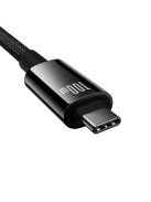 Baseus Tungsten Gold USB-C 3.2 / USB-C 3.2 cable 100W 4K 60Hz 1.5m - black