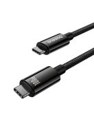 Baseus Tungsten Gold USB-C 3.2 / USB-C 3.2 cable 100W 4K 60Hz 1.5m - black