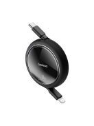 Baseus Free2Pull retractable USB-C / Lightning cable 20W 1m - black