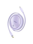 Baseus Free2Pull retractable USB-C / Lightning cable 20W 1m - purple