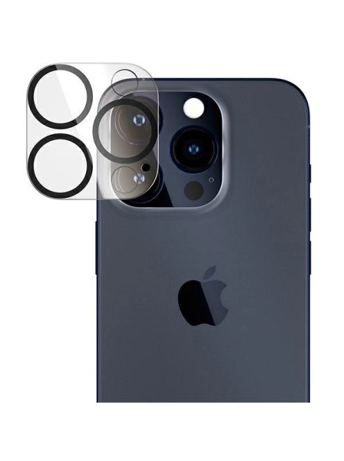 PanzerGlass Picture Perfect Camera Protection for iPhone 15 Pro / 15 Pro Max - with Black Frame