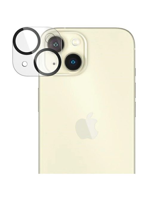 PanzerGlass Picture Perfect camera protection for iPhone 15 / 15 Plus - with black frame