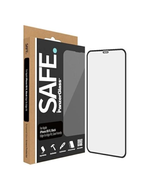 SAFE by PanzerGlass Edge-to-Edge tempered glass for iPhone 11 / Xr - with black frame