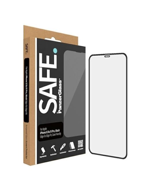 SAFE by PanzerGlass Edge-to-Edge tempered glass for iPhone 11 Pro / Xs / X - with black frame