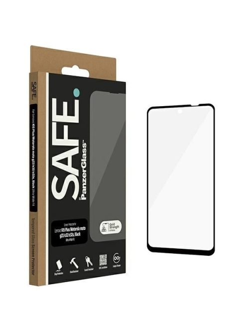 SAFE by PanzerGlass Edge-to-Edge Tempered Glass for Lenovo K15 Plus / Motorola Moto g22 / e32 / e32s - with Black Frame