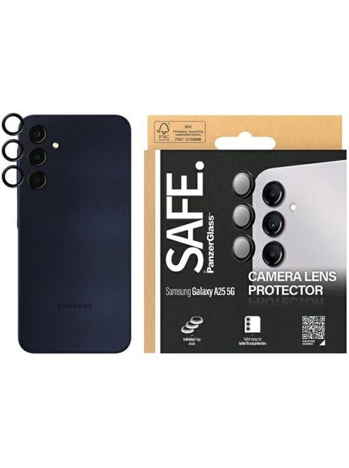 SAFE by PanzerGlass camera cover for Samsung Galaxy A25 5G - with black frame