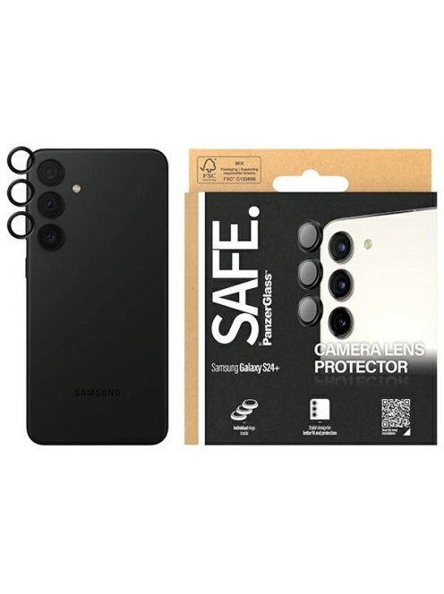 SAFE by PanzerGlass camera cover for Samsung Galaxy S24+ - with black frame