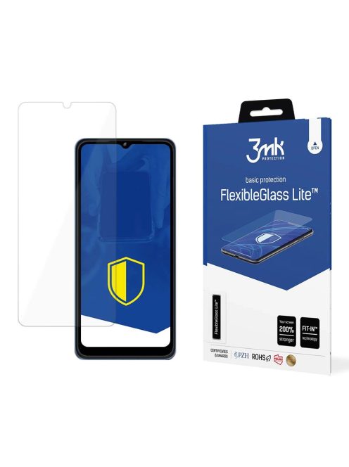 3mk FlexibleGlass Lite™ hybrid glass on T-Mobile T Phone Pro 5G / Revvl 6 Pro 5G