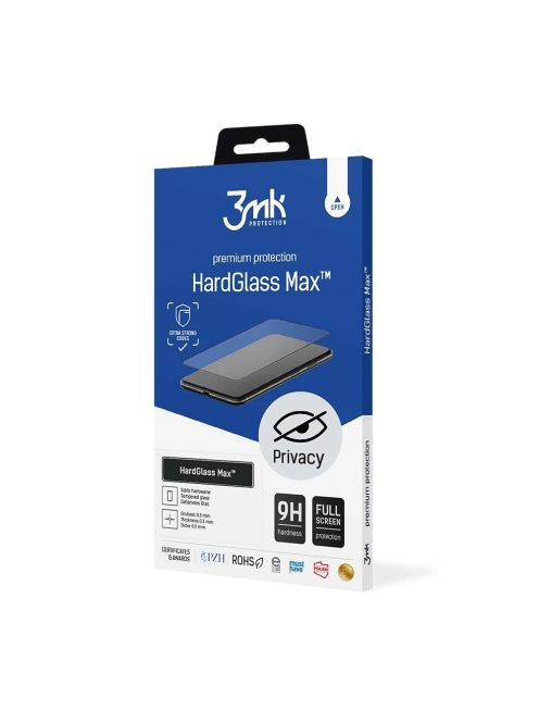 9H 3mk HardGlass Max Privacy™ privacy glass for iPhone Xs