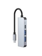 HUB Tech-Protect V2 4in1 USB-C - USB-A 3.0 / USB-A 2.0 / USB-C / HDMI - gray