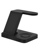 Tech-Protect A11 15W inductive charger in the form of a 3-in-1 stand for smartphone / headphones / smartwatch - black