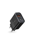 Tech-Protect C30W USB-C PD 30W / USB-A QC 3.0 network charger - black