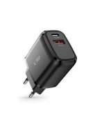 Tech-Protect C20W USB-C PD 20W / USB-A QC 3.0 network charger - black