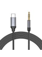 Tech-Protect UltraBoost audio USB-C / 3.5mm mini jack cable 1 m - black