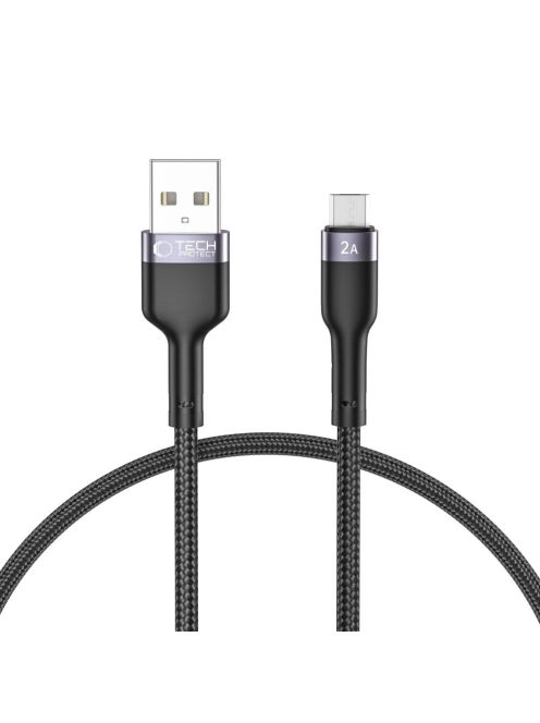 Tech-Protect UltraBoost 2 micro USB / USB-A cable 2.4A 0.25m - black