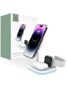 Tech-Protect QI15W-A27 3in1 inductive charger with stand with MagSafe for smartphone / Apple Watch / AirPods - white