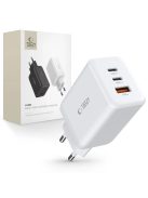 Tech-Protect C65W network charger 2x USB-C PD 65W / USB-A QC 3.0 - white