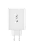 Tech-Protect NC100W-GAN charger GaN 3x USB-C PD 100W / USB-A QC 3.0 - white