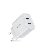 Tech-Protect C20W mains charger 2x USB-C PD 20W - white