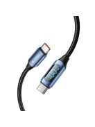 Tech-Protect UltraBoost cable with LED display USB-C / USB-C PD 100W 5A 1m - blue