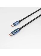 Tech-Protect UltraBoost cable with LED display USB-C / USB-C PD 100W 5A 1m - blue