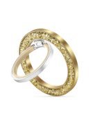 Tech-Protect MMR200 magnetic holder / ring with MagSafe - gold with crystals