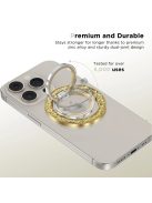 Tech-Protect MMR200 magnetic holder / ring with MagSafe - gold with crystals