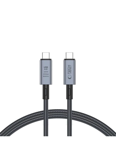 Tech-Protect UltraBoost Max USB-C 4.0 / USB-C 4.0 PD cable 240W 8K 40Gbps 1m - gray