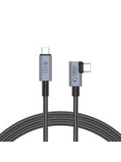 Tech-Protect UltraBoost Max L USB-C 4.0 (straight) / USB-C 4.0 (angled) PD cable 240W 8K 40Gbps 1.5m - gray