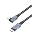 Tech-Protect UltraBoost Max L USB-C 4.0 (straight) / USB-C 4.0 (angled) PD cable 240W 8K 40Gbps 1.5m - gray