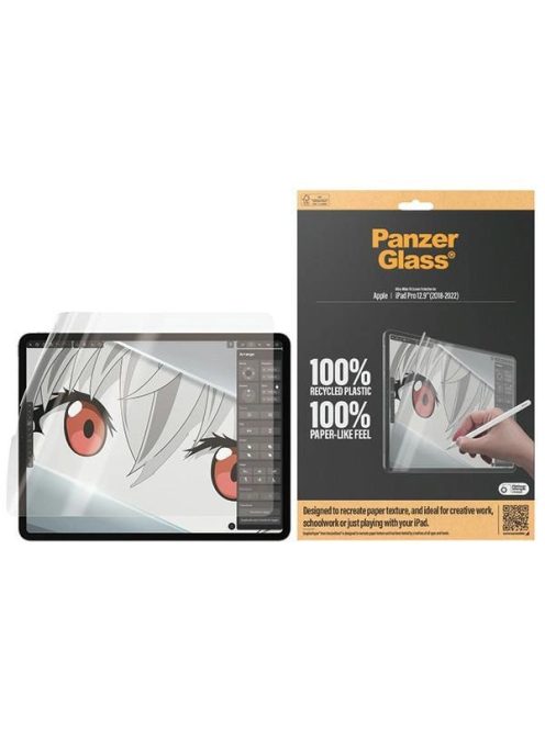 Antibacterial PanzerGlass GraphicPaper foil with a glare filter for iPad Pro 12.9" 2018 / 2020 / 2021 / 2022