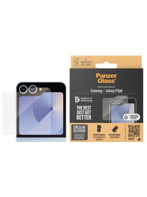 PanzerGlass Classic Fit glass on Samsung Galaxy Z Flip 6