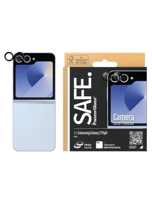 SAFE by PanzerGlass camera cover for Samsung Galaxy Z Flip 6 - with black frame