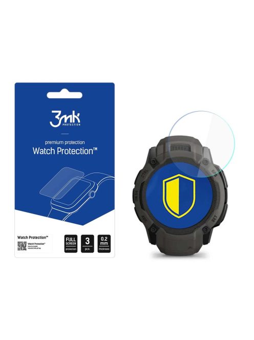 3mk Watch Protection™ v. FlexibleGlass hybrid glass on Garmin Instinct 2X