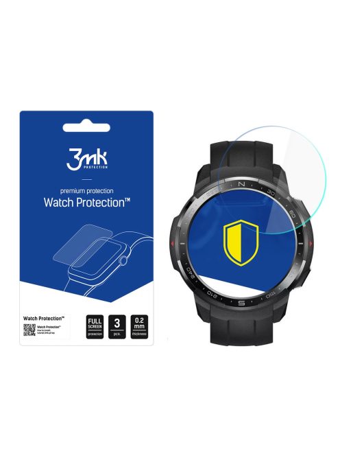 3mk Watch Protection™ v. FlexibleGlass hybrid glass on Honor Watch GS Pro