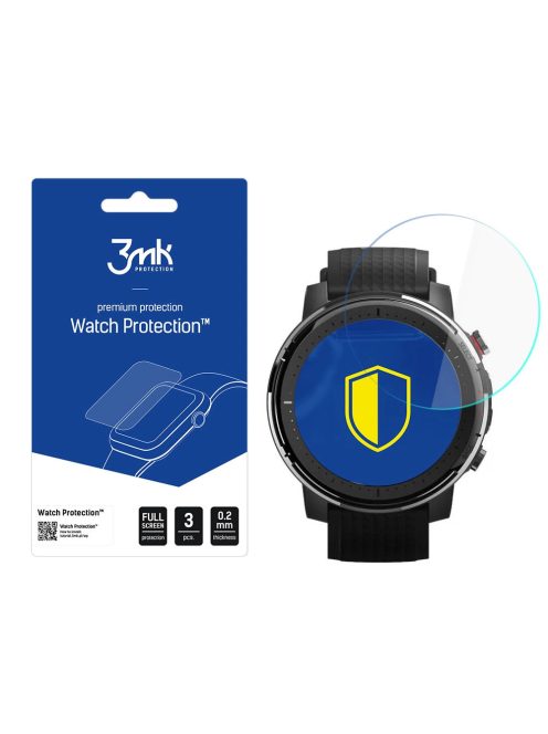 3mk Watch Protection™ v. FlexibleGlass hybrid glass on Xiaomi Amazfit Stratos 3