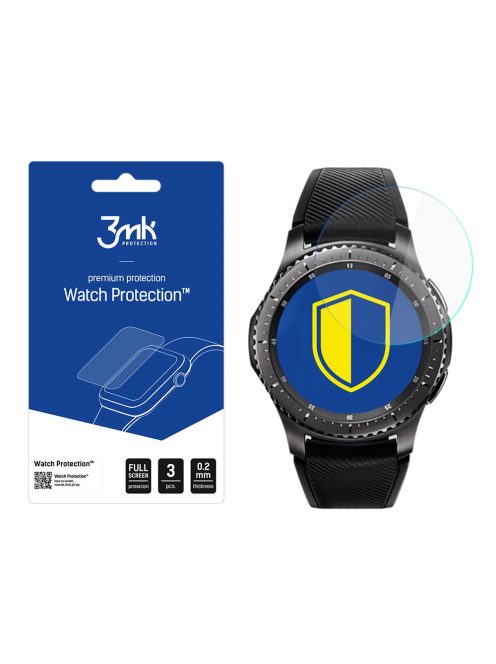 3mk Watch Protection™ v. FlexibleGlass hybrid glass on Samsung Gear S3 Frontier