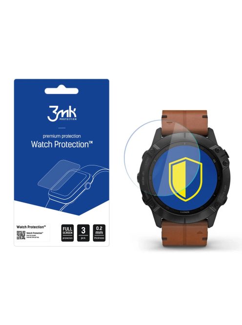 3mk Watch Protection™ v. FlexibleGlass hybrid glass on Garmin Fenix ​​6X