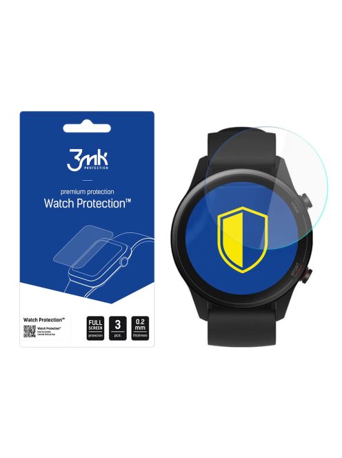 3mk Watch Protection™ v. FlexibleGlass hybrid glass on Xiaomi Mi Watch Color AMOLED