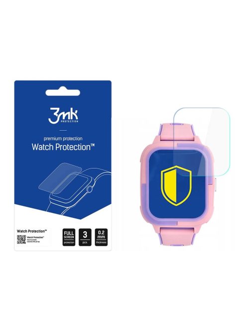 3mk Watch Protection™ v. FlexibleGlass hybrid glass on Garett Kids Craft 4G